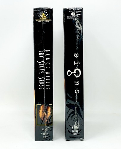 THE SIXTH SENSE & SIGNS VHS Tapes Factory Sealed! HORROR! M. Night Shyamalan - Picture 4 of 12