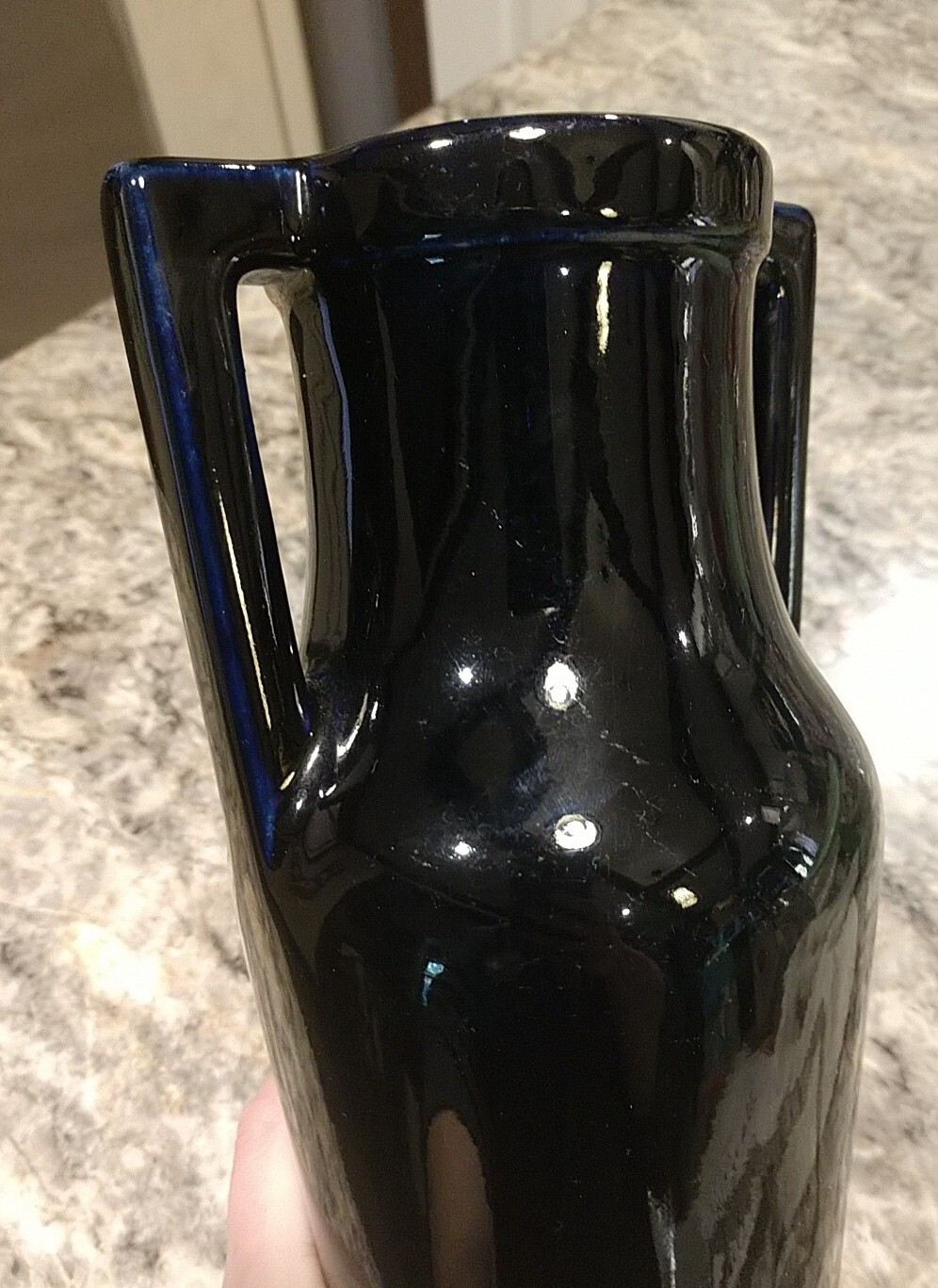 Vintage Red Wing Pottery Cobalt Blue Vase eBay