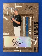 JESSE HARPER Signed 2004 Donruss Leather & Lumber #155 BLUE JAYS Autograph Auto