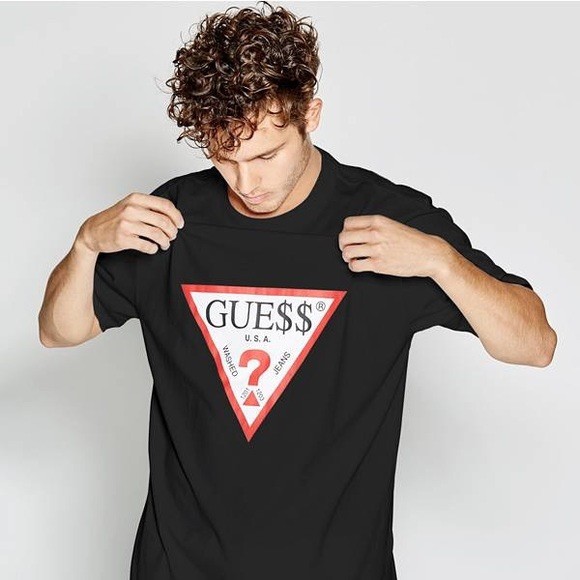 Tシャツ(半袖/袖なし) GUESS - GUESS ASAP Brand New! ASAP A$AP Rocky x Guess Jeans Black T-shirt Tee
