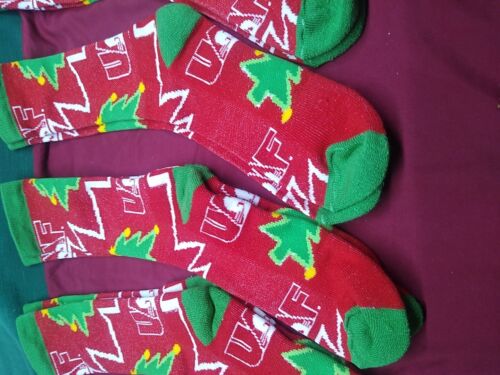 University of Alaska Fairbanks Nanooks 7 Pr Christmas Socks Very Good Condition - Picture 3 of 11