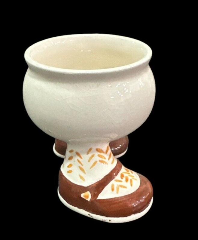vintage Carlton Ware Walking Shoes Lustre Egg Cup 2 3/8