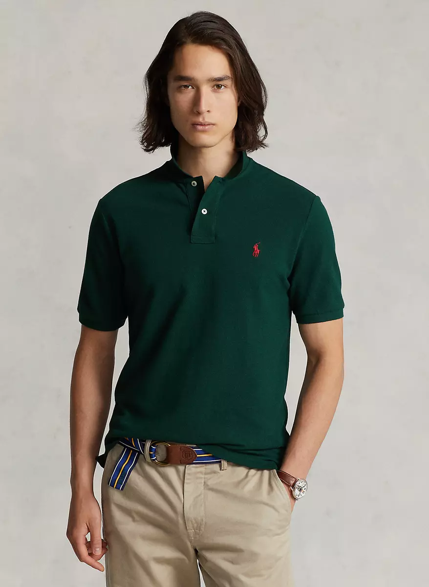 Forest green sales polo shirt mens