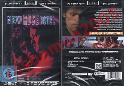 DVD NEW ROSE HOTEL Christopher Walken Willem Dafoe Asia Argento Abel Ferrara NEU