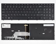 New HP Probook 450 G5 / 455 G5 / 470 G5 backlit US keyboard W/frame L01028-001