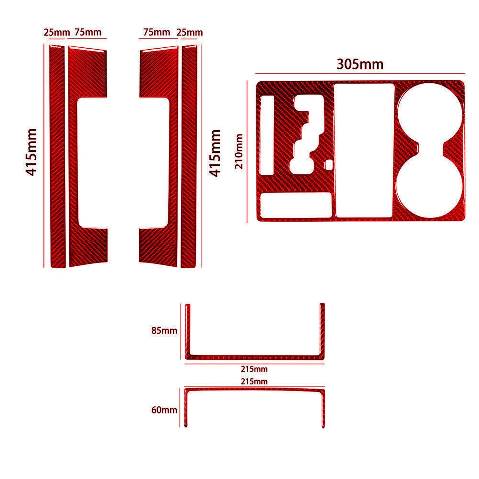 For Dodge RAM 1500 2013-2015 Carbon Fiber Automatic Transmission Gear Shift Trim Foto 2 de 4
