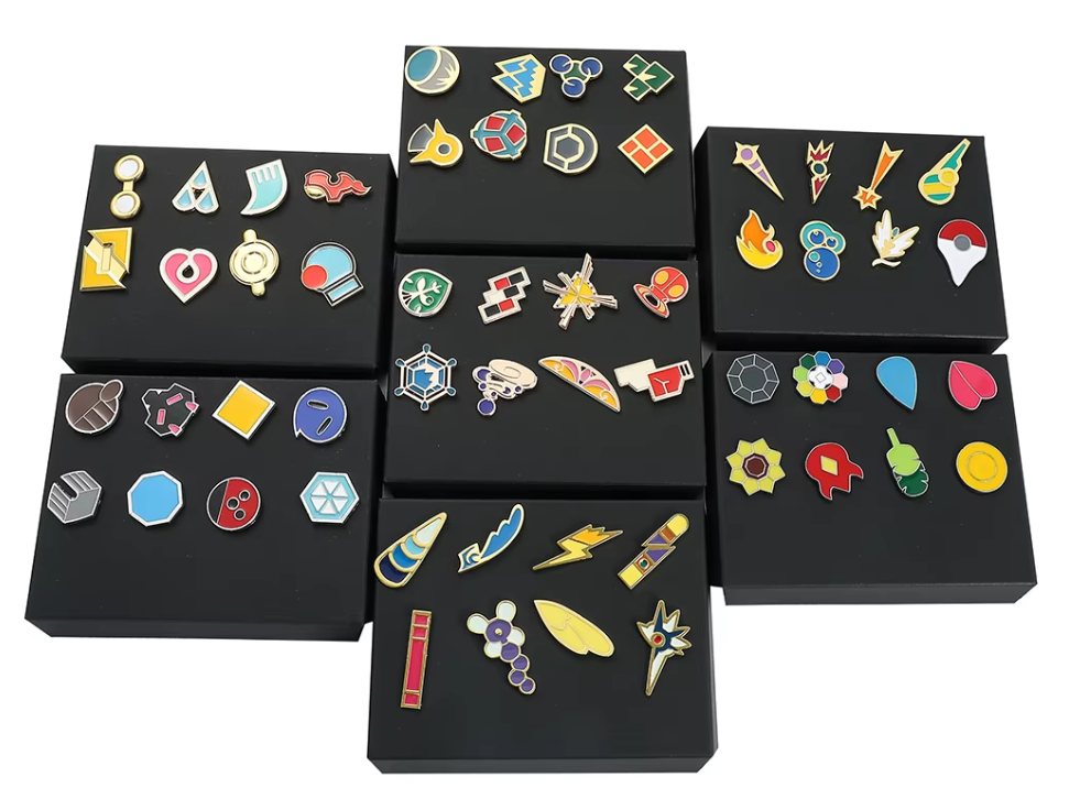 Pokémon Gym Badge Box Set - Kanto, Johto, Hoenn & More