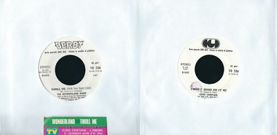 THE WONDERLAND BAND / EURO CHRISTIANS - THRILL ME / L'AMORE C E  WHEN NOT E  