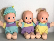 Mattel Magic Nursery Fuss n Giggle Baby Doll Triplets Vintage 1992 No Sound