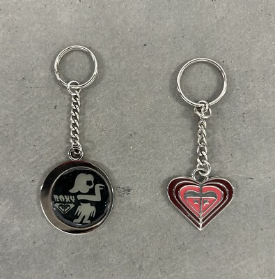 NEW ROXY VINTAGE 90 S SNOW GOLF SUP BMX MX SURF WOMENS GIRLS KEYCHAINS STICKER
