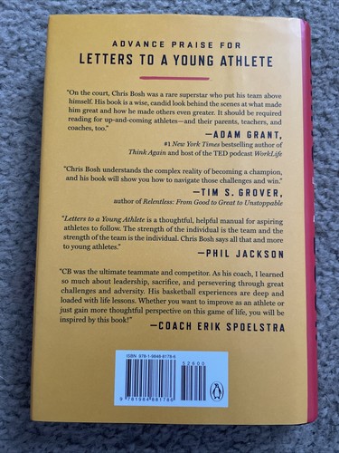 Letters to a Young Athlete by Chris Bosh (2021, Hardcover) - Picture 2 of 4