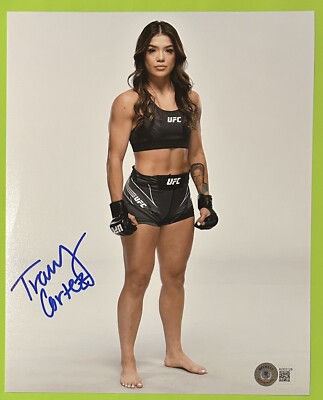 TRACY CORTEZ SIGNED FULL NAME 8X10 PHOTO. UFC. SEXY. MMA. DWCS. BECKETT