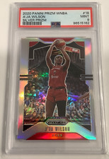 2020 Panini Prizm WNBA Prizms Silver #18 A'ja Wilson PSA 9