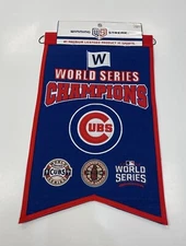Chicago Cubs MLB World Series Champions Winning Streak Embroidered Banner!!!