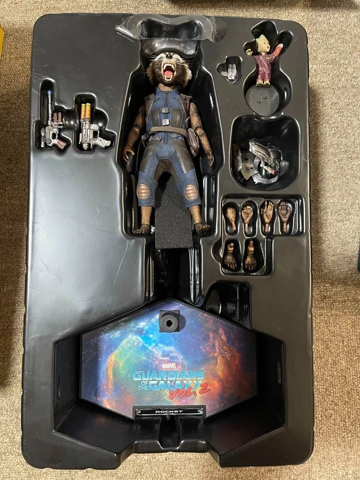 Cohete Hot Toys MMS410 Guardianes de la Galaxia 2 II versión normal usado raro Japón Foto 3 de 4