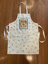 Kay Dee Designs Sunflower Apron 100 cotton front pocket neck waist ties