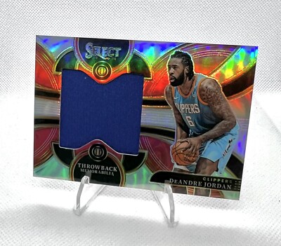 2023-24 Select DEANDRE JORDAN #TM-DJ Game Used Throwback Patch Silver Prizm