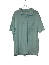 Vineyard Vines Mens Polo Shirt Golf Edgartown Preppy Striped Teal White Large