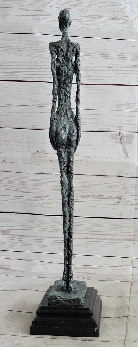 洋楽 Lady 14 Standing Tall CD Standing Tall Girl Gia Stick Figurine Bronze Sculpture Marble Base