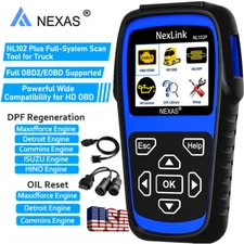 Heavy Duty Truck Scanner Diagnostic Tool OBD2 Code Reader DPF Regen Oil Reset