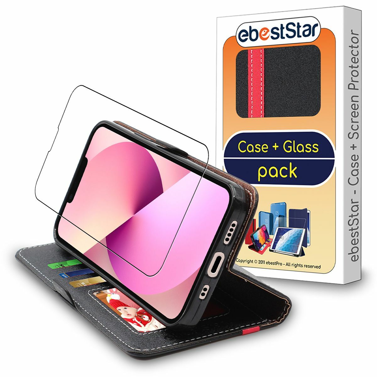 Housse iPhone 13 portefeuille idéale pour voyager léger avec verre