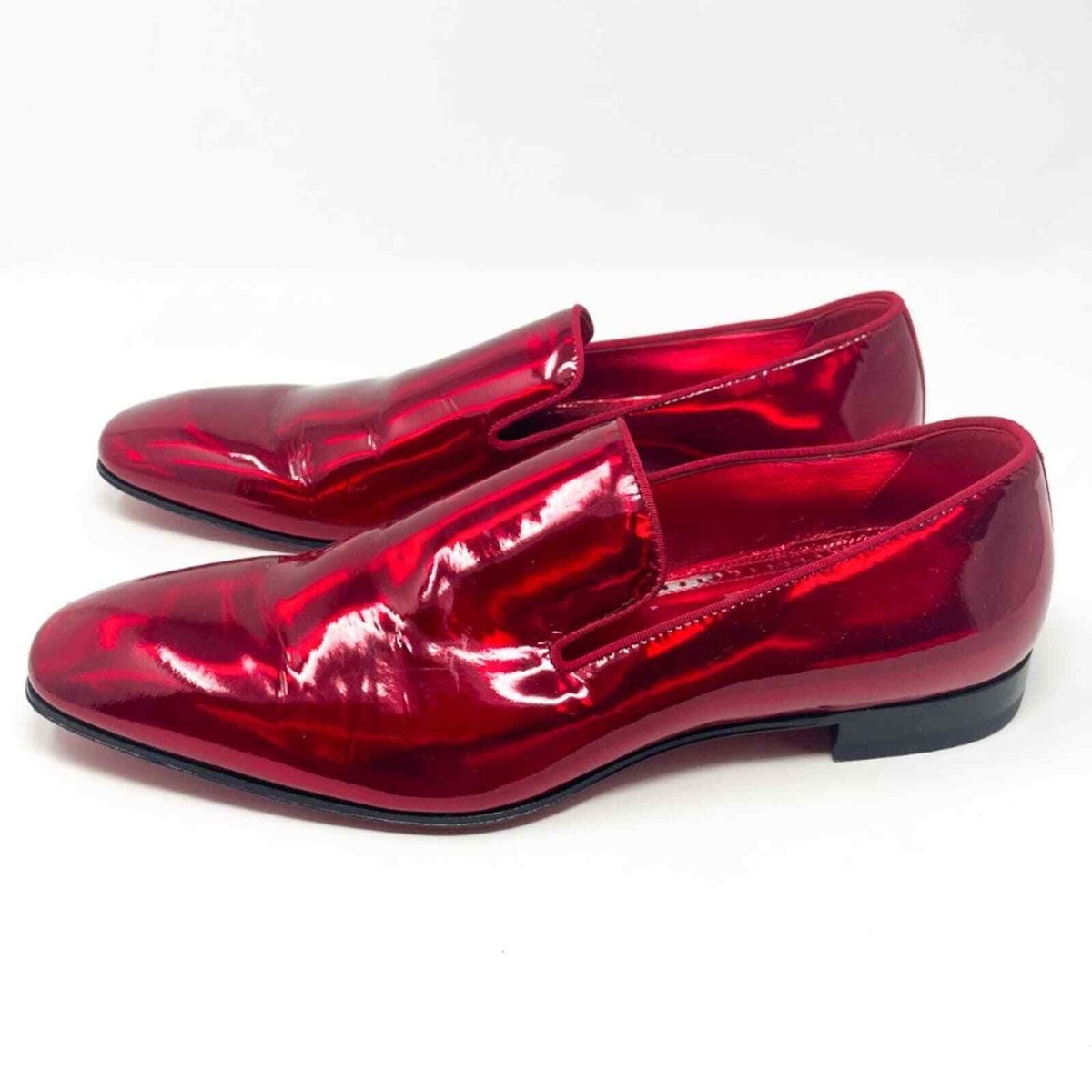 Christian Louboutin Red Patent Leather Dandelion Loafer EU