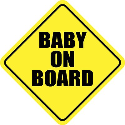 BABY ON BOARD Magnet Sign 5.8''x5.8'' Made in USA Buy 2, Get 3rd FREE