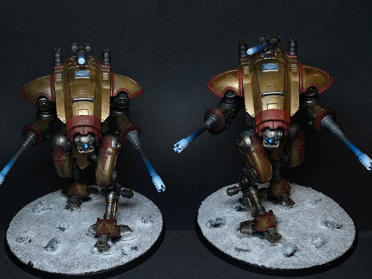Warhammer 40k Imperial Knights Armiger Helverin Paint Commission