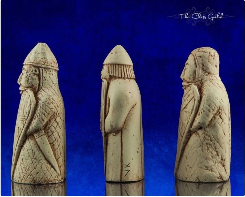 RARE Berserker Trio, Isle of Lewis Chessmen, Chess Piece — 第 2/4 张图片