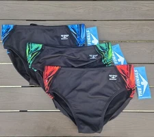TYR The Finals Hyperblast  Splice Racer Briefs Bundle (3), Men Size 34, NEW