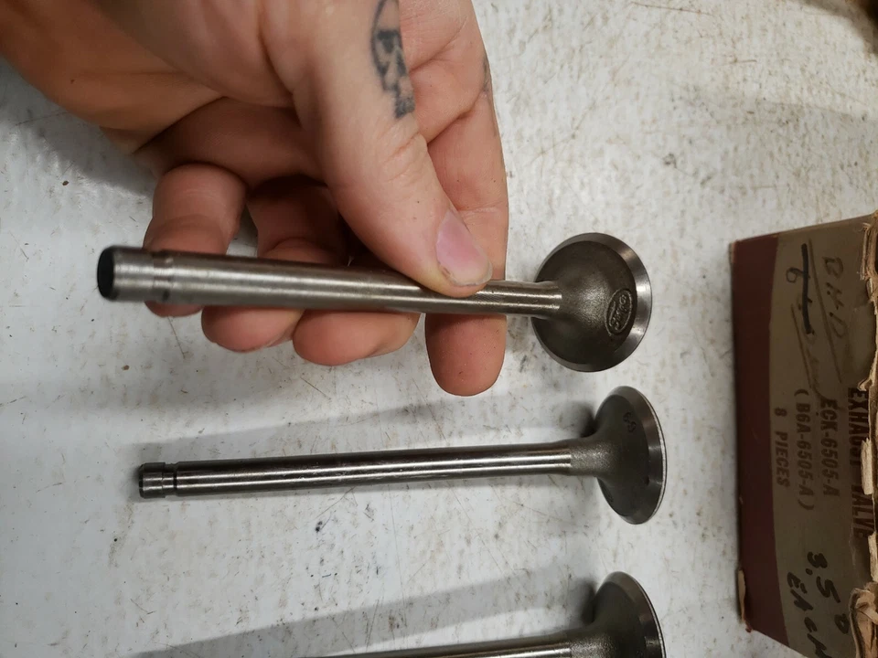 1952-1964 Ford 239 272 292 312 Exhaust Valve Fairlane F100 Truck Y-Block x7 - Image 4 of 4