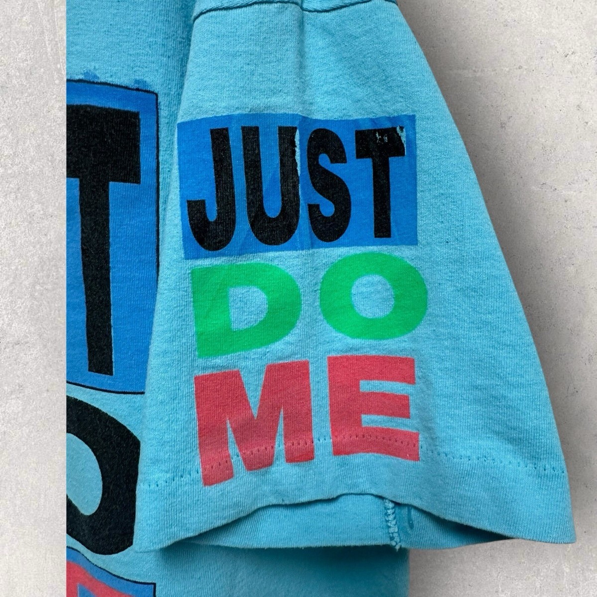 Vintage 90's Just Do Me Nike Parody Double Sided Single