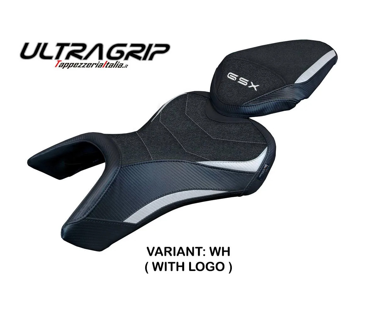 Seat cover Niigata UGrip White WH + logo Tpz compatible SUZUKI GSX 8S 2023 2026