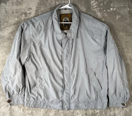 VTG COAT Compagnie Bomber Jacket Womans Size Large 46 light blue video thumbnail
