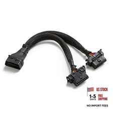 16 Pin OBD2 Splitter - B6 OBD2 Extension - 1x Male  2X Female - 1 Pack