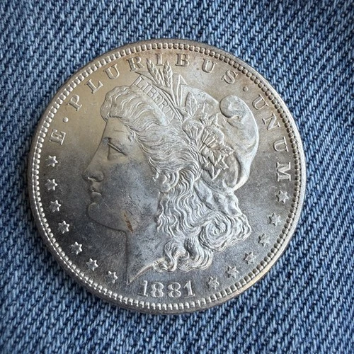 1881 S Morgan Silver Dollar - Brilliant White Luster, Mirror-Like, BU/UNC!