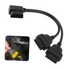 OBD2 16 Pin Splitter, OBD II Splitter Extension, 1 Male to 2 Female Extension