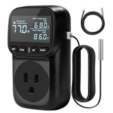 Reptile Thermostat Temperature Controller, Digital Timer Outlet for Greenhous...