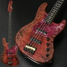 New momose MJ-EWC FT/AM AC SP'25/E (RED-VGR) S/N: #20469 Electric Bass Guitar