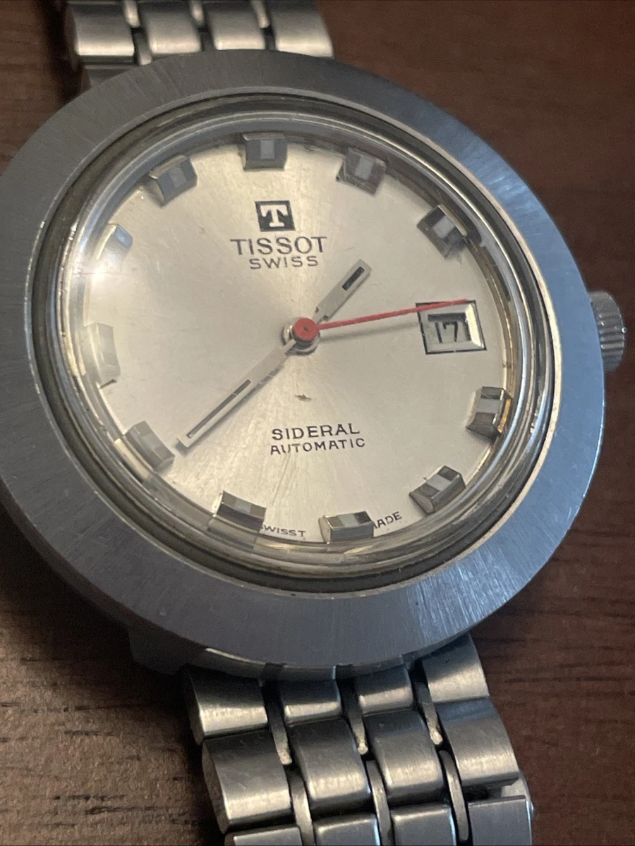 Cadran De Montre Tissot Sideral Authentique - Blanc/Crème - Diamètre 30mm - Occasion