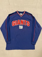 VTG Lee Sport New York Giants V Neck Sweatshirt NFL Football Men Size Large