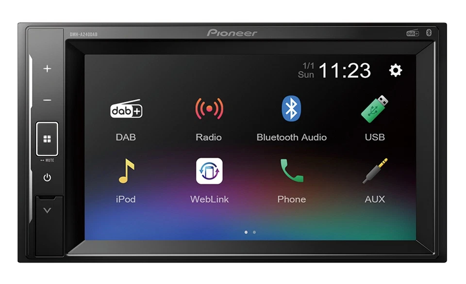 PIONEER 2-DIN DMH-A240DAB Auto Radioset für SMART ForTwo 451 - 2007-09/2010 - Bild 4 von 4