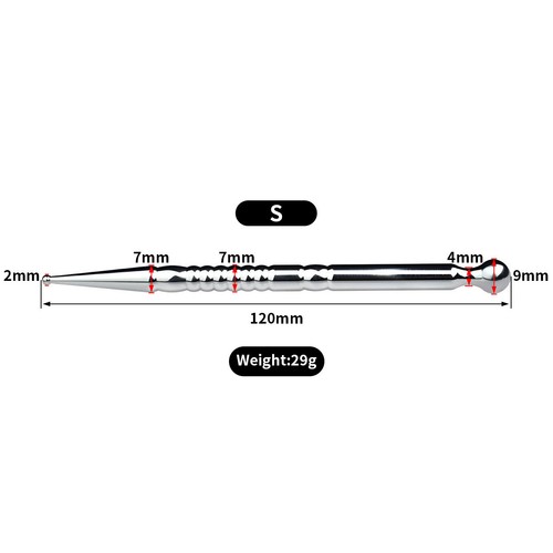 Stainless Steel Urethral Sounding Rod Penis Plug Stretcher Dilators BDSM for Man - Picture 7 of 15
