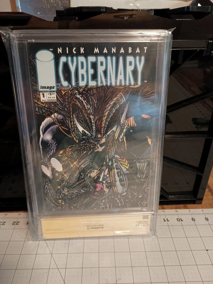 Deathblow 1, Jim Lee, Emboss red foil logo, flip cover, CGC 9.0 Signed. - Image 4 of 4