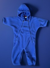 Patagonia Kids Large Synchilla Blue Fleece Hooded Snowsuit