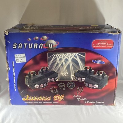 American DJ SATURN 4 Lights Lighting Complete With 4 Units And Cables & Remote