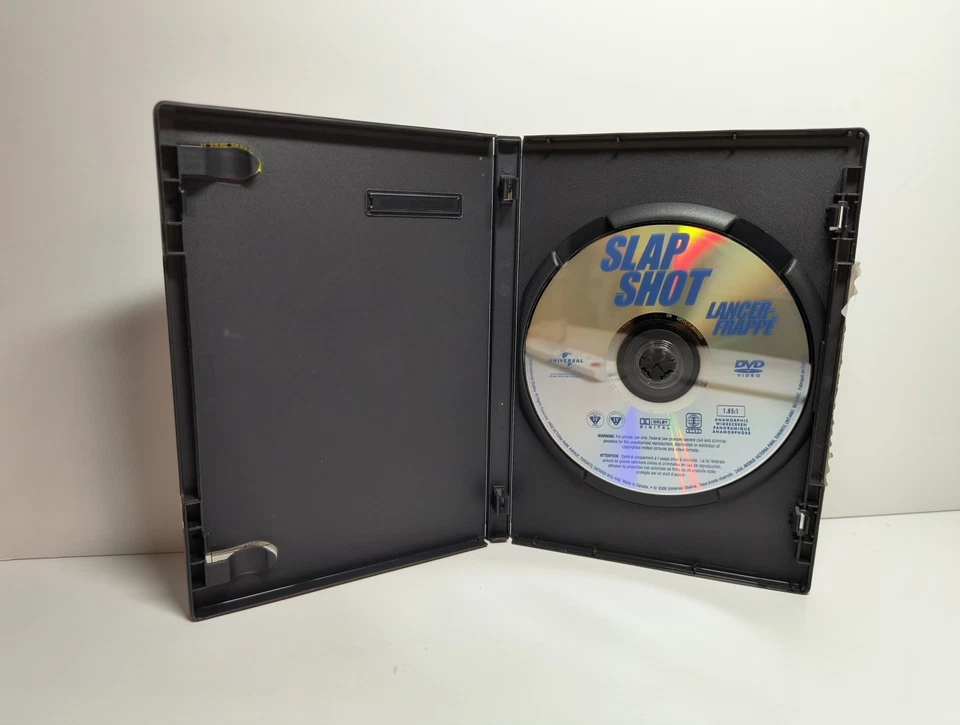 SLAP SHOT DVD (2002) Bilingual - Vintage - Canada - Tested - NM Disc - Image 3 of 3