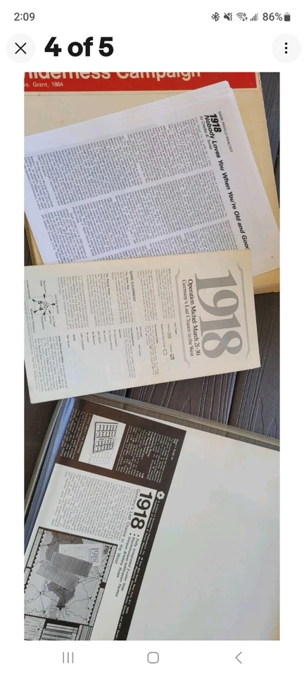 RARE SPI OPERATION MICHEL: 1918 GERMANY'S LAST CHANCE WAR GAME complete FLATPACK - Image 4 of 4