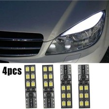 4pc T10 LED Eyebrow Eyelid Light Bulbs 12V White Universal Turn Signal