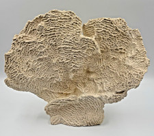 Faux Coral Sculpture White Coastal Beach Nautical Decor